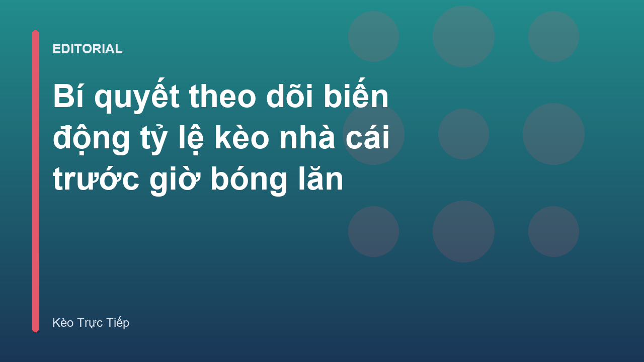 Biểu đồ biến động tỷ lệ kèo nhà cái